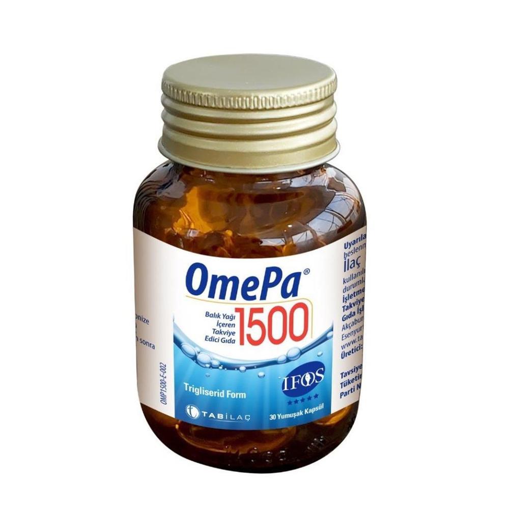 Tab İlaç - Omepa Balık Yağı 1500 mg 30 Kapsül 8680133000805 Fiyatı Özellikleri ve Faydaları